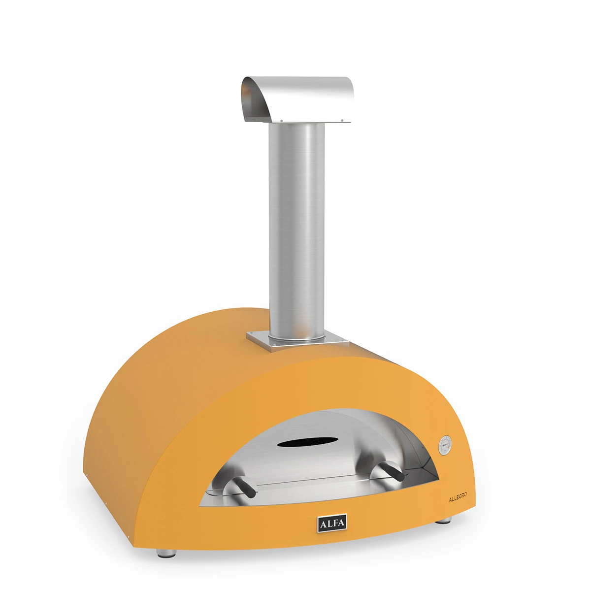 Alfa Forni Holz-Pizzaofen Allegro Moderno Gelb 3 Alfa Forni Holz-Pizzaofen Allegro Moderno Gelb – Bild 3