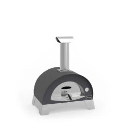 Alfa Forni Pizzaofen Moderno Ciao 2 Pizze, Holz-Backofen, Grau